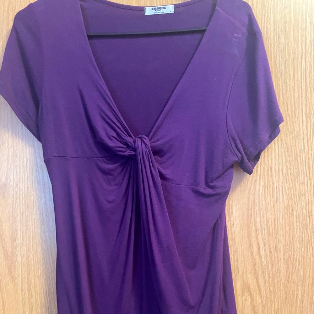 Size medium purple Zeagoo blouse